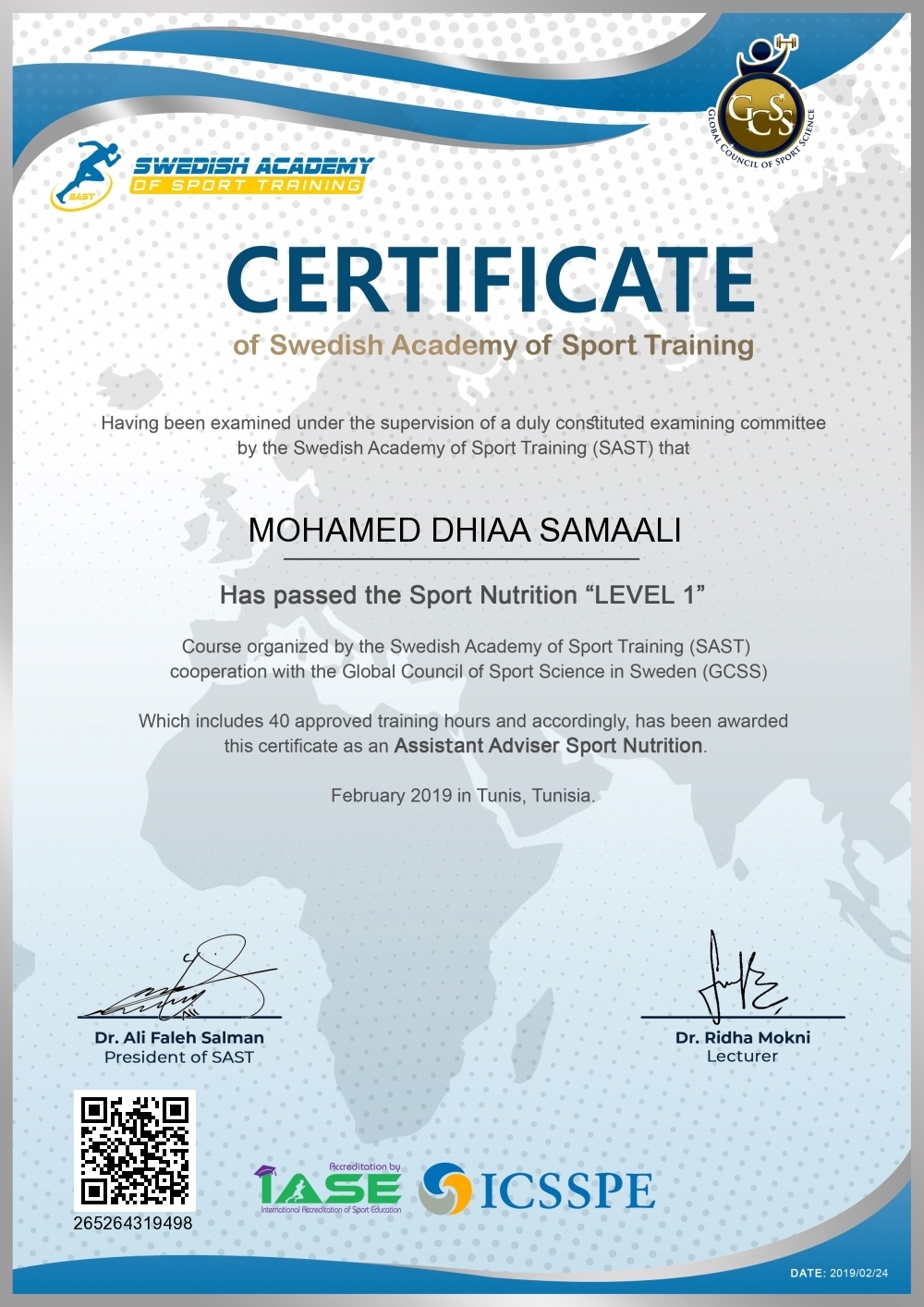 MOHAMED DHIAA SAMAALI